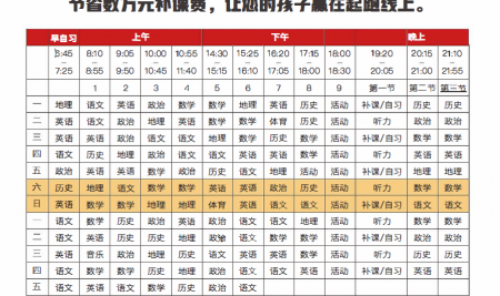 大周作息制-3年多上2250節(jié)課
